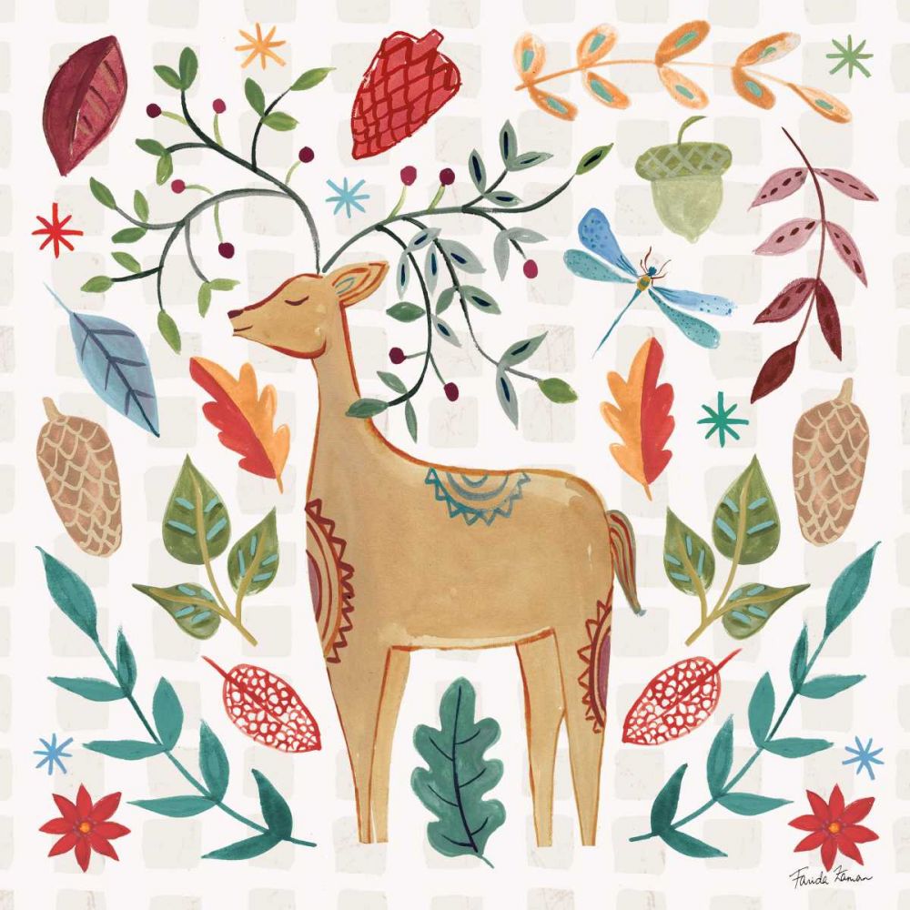 Whimsical Woodland III art print by Farida Zaman for $57.95 CAD