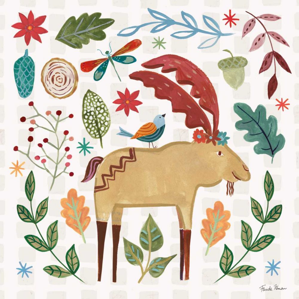 Whimsical Woodland IV art print by Farida Zaman for $57.95 CAD