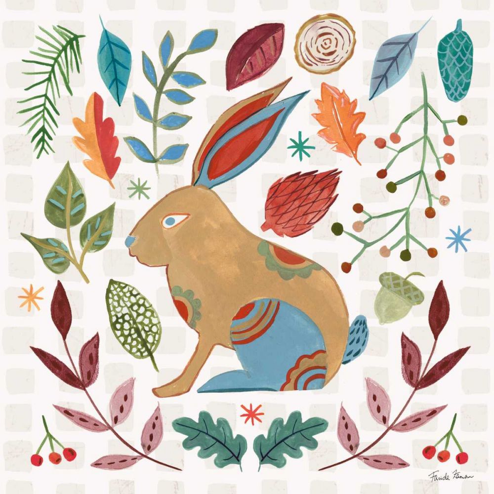 Whimsical Woodland V art print by Farida Zaman for $57.95 CAD