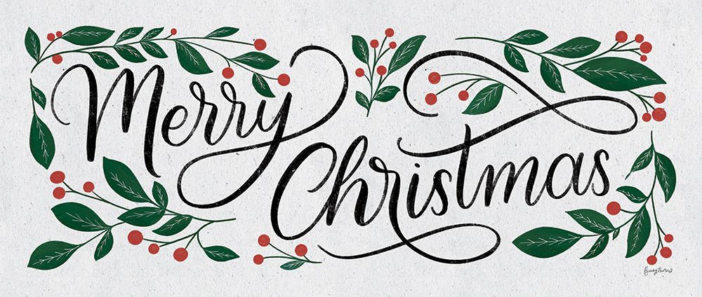 Christmas Sayings I Crop art print by Becky Thorns for $57.95 CAD
