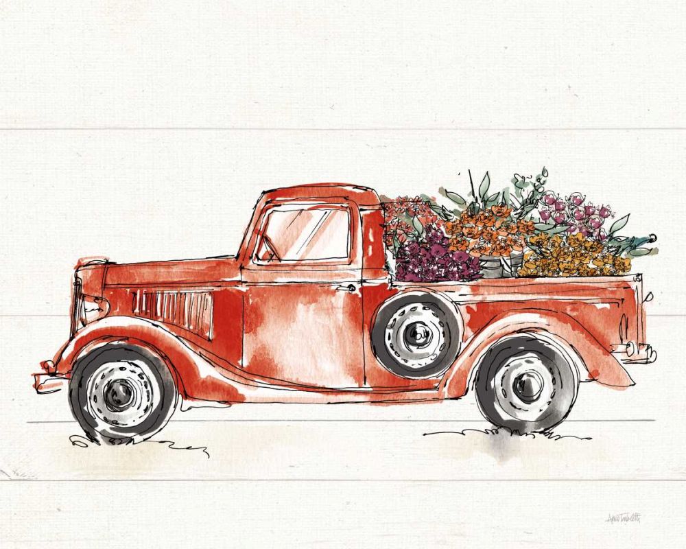 Modern Farmhouse VIII Red No Words art print by Anne Tavoletti for $57.95 CAD