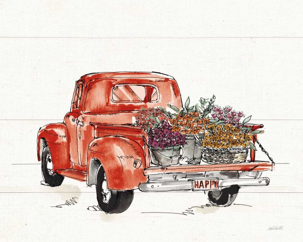 Modern Farmhouse IX Red No Words art print by Anne Tavoletti for $57.95 CAD