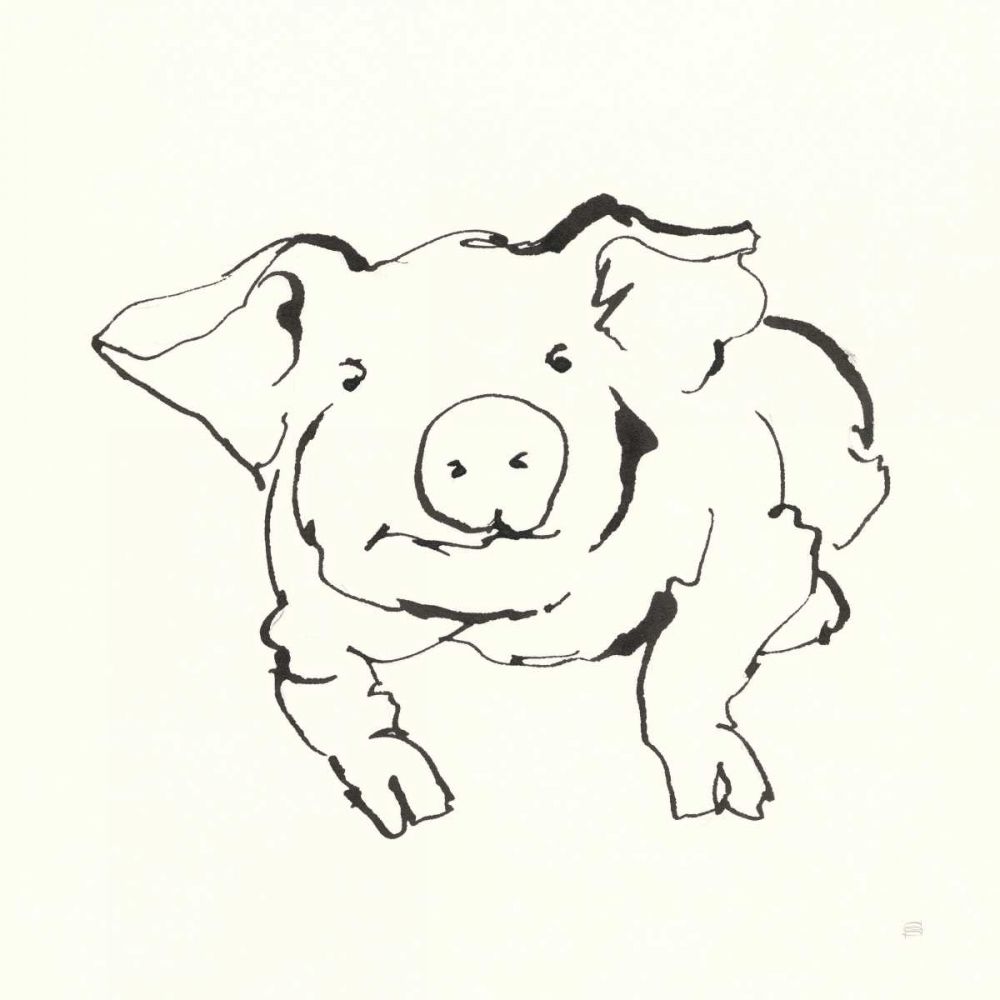 Line Pig II art print by Chris Paschke for $57.95 CAD