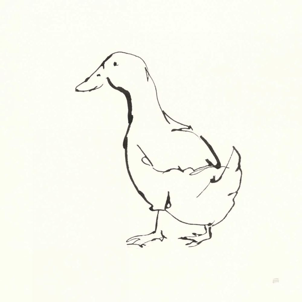 Line Duck I art print by Chris Paschke for $57.95 CAD