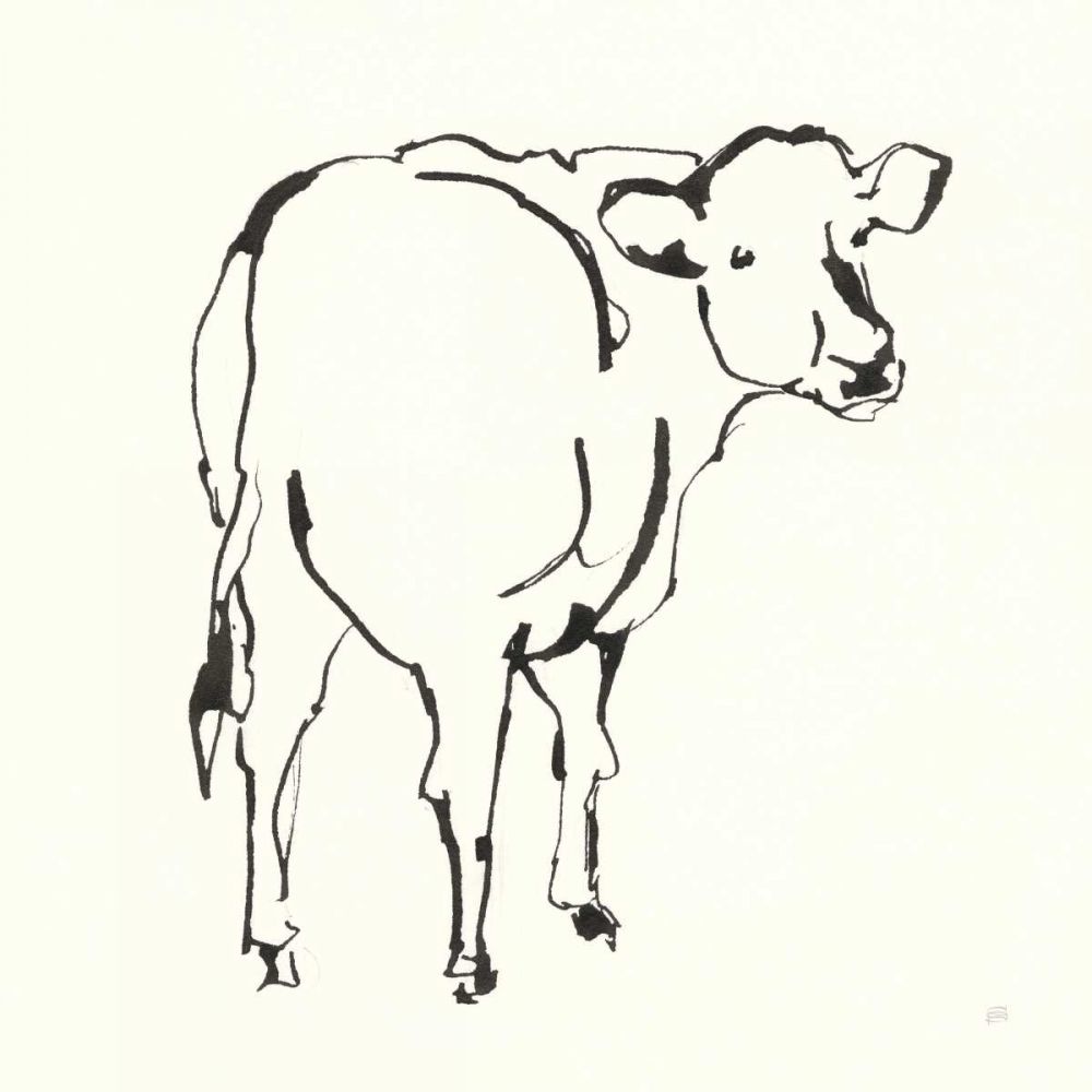 Line Cow art print by Chris Paschke for $57.95 CAD