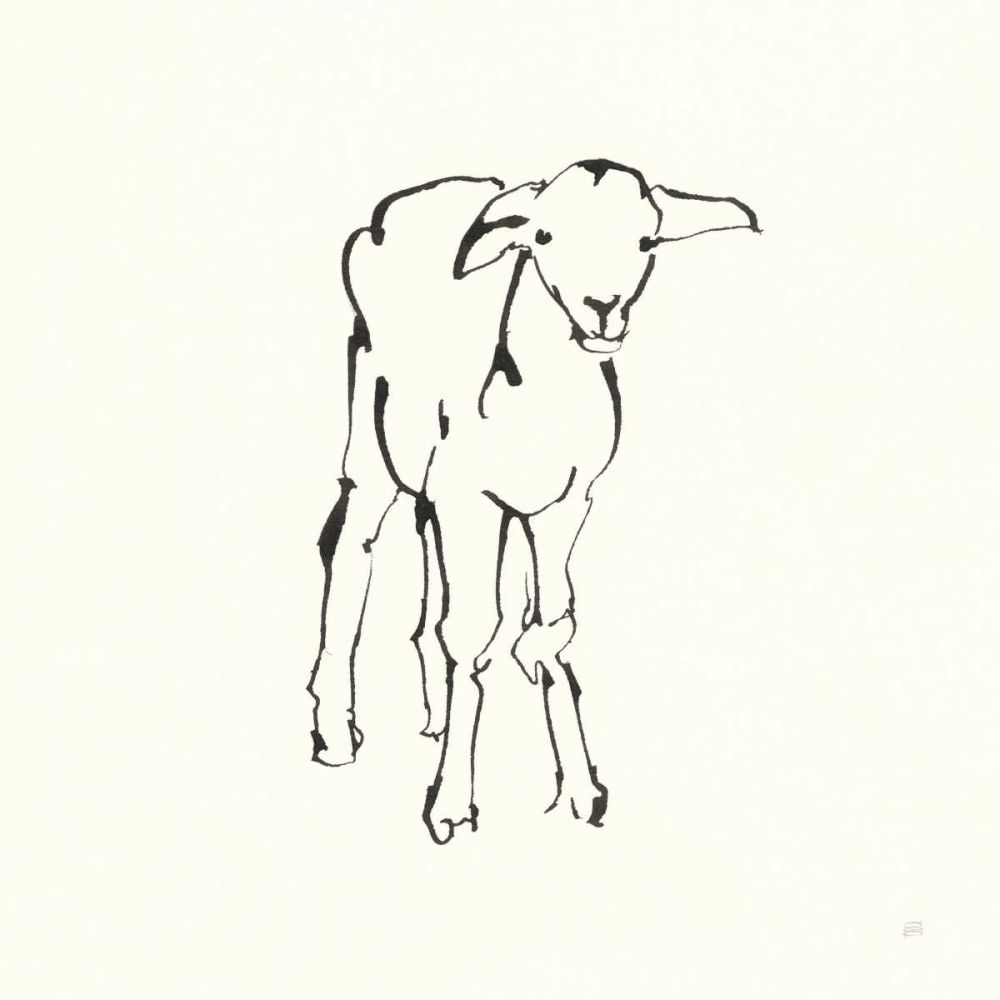Line Lamb art print by Chris Paschke for $57.95 CAD