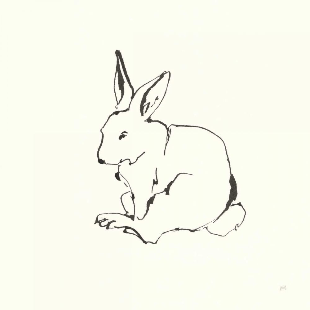Line Bunny I art print by Chris Paschke for $57.95 CAD