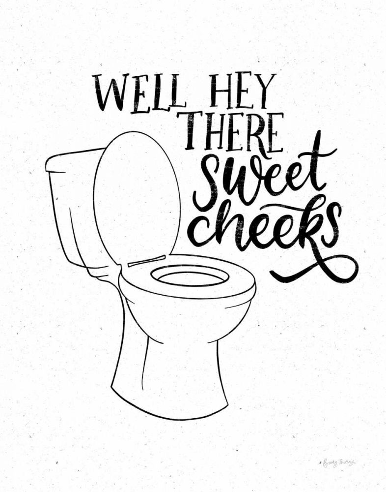 Bathroom Puns III art print by Becky Thorns for $57.95 CAD