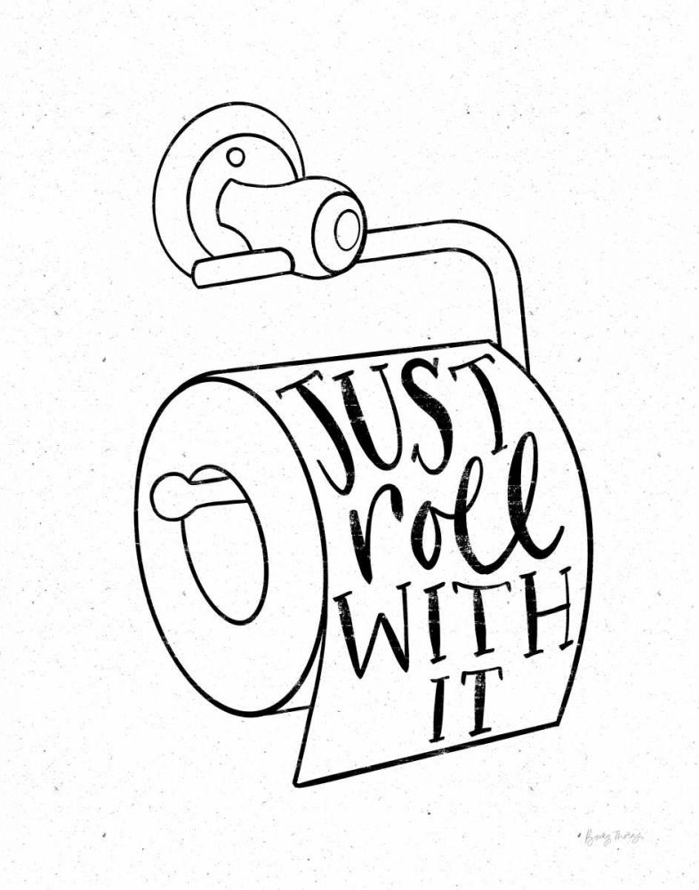 Bathroom Puns VI art print by Becky Thorns for $57.95 CAD
