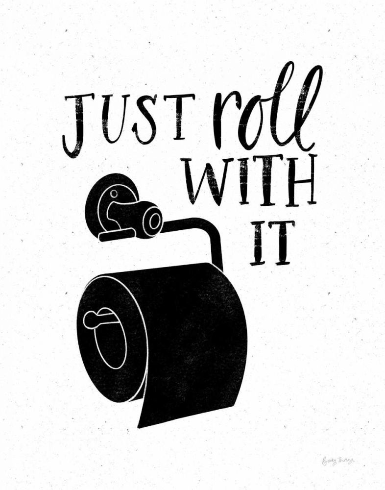 Bathroom Puns V Black art print by Becky Thorns for $57.95 CAD