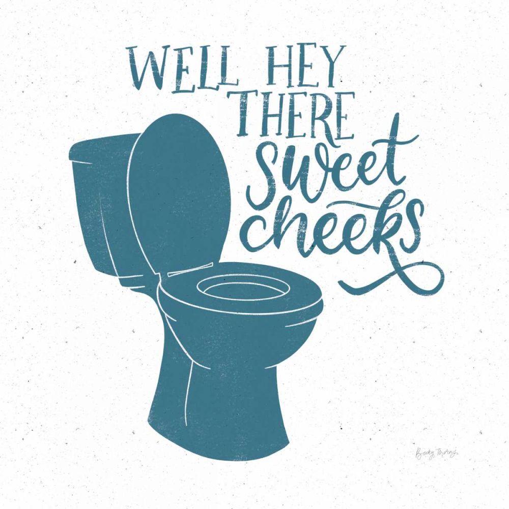 Turkish Tile Bathroom Puns III art print by Becky Thorns for $57.95 CAD