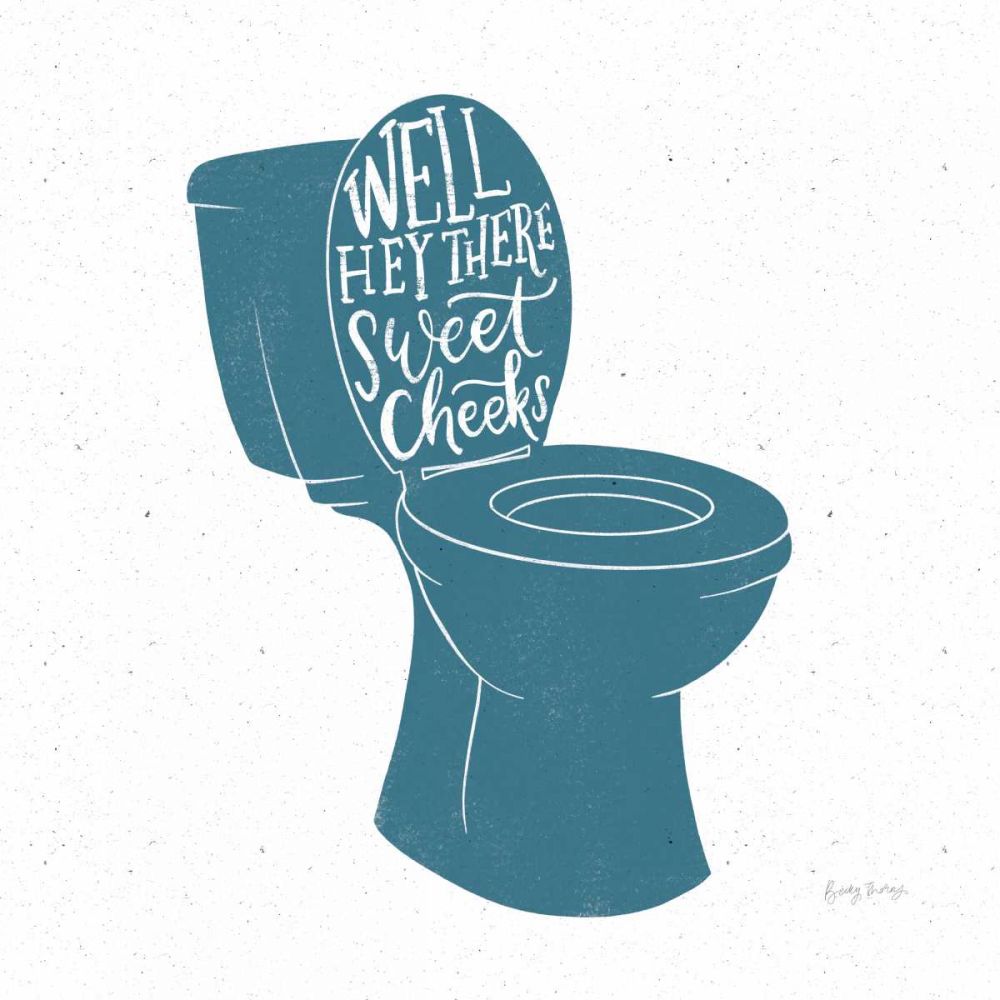 Turkish Tile Bathroom Puns IV art print by Becky Thorns for $57.95 CAD