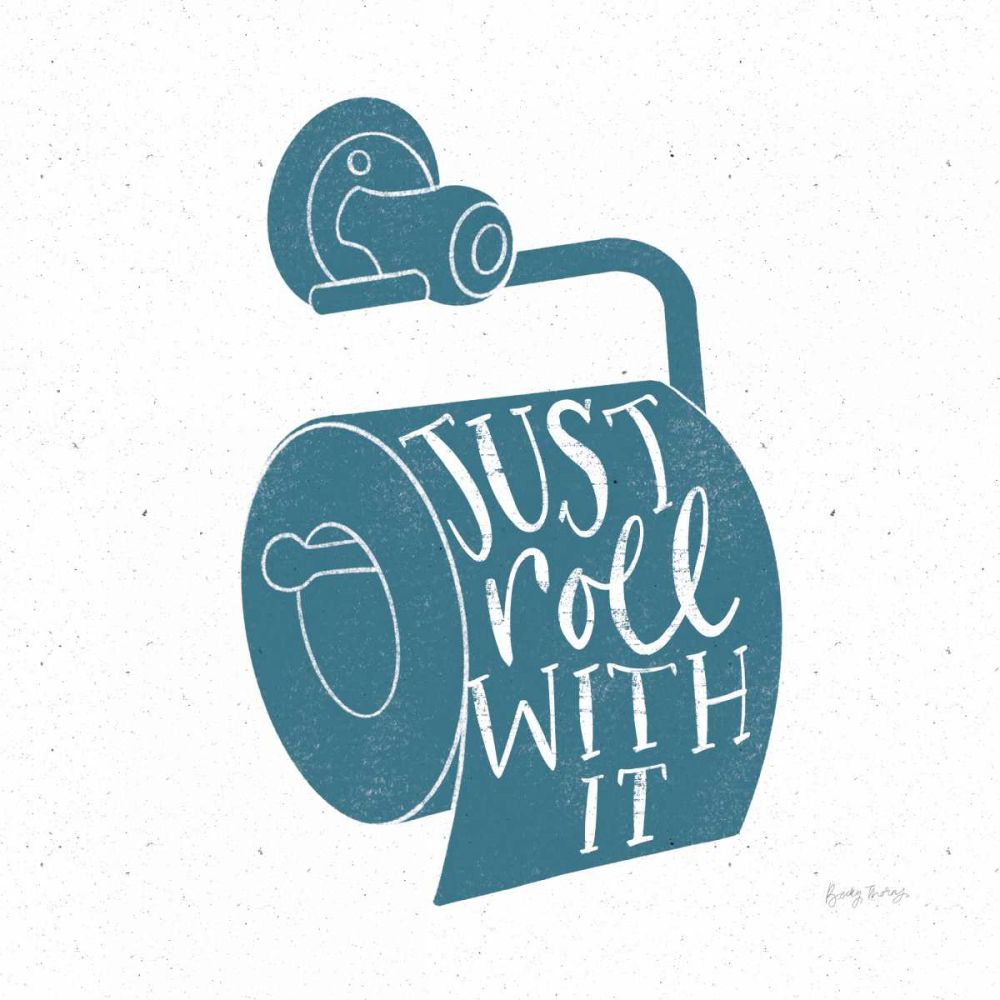 Turkish Tile Bathroom Puns VI art print by Becky Thorns for $57.95 CAD