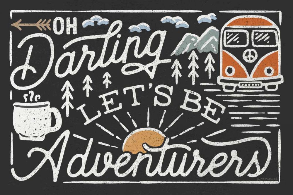 Adventurous I Black art print by Laura Marshall for $57.95 CAD
