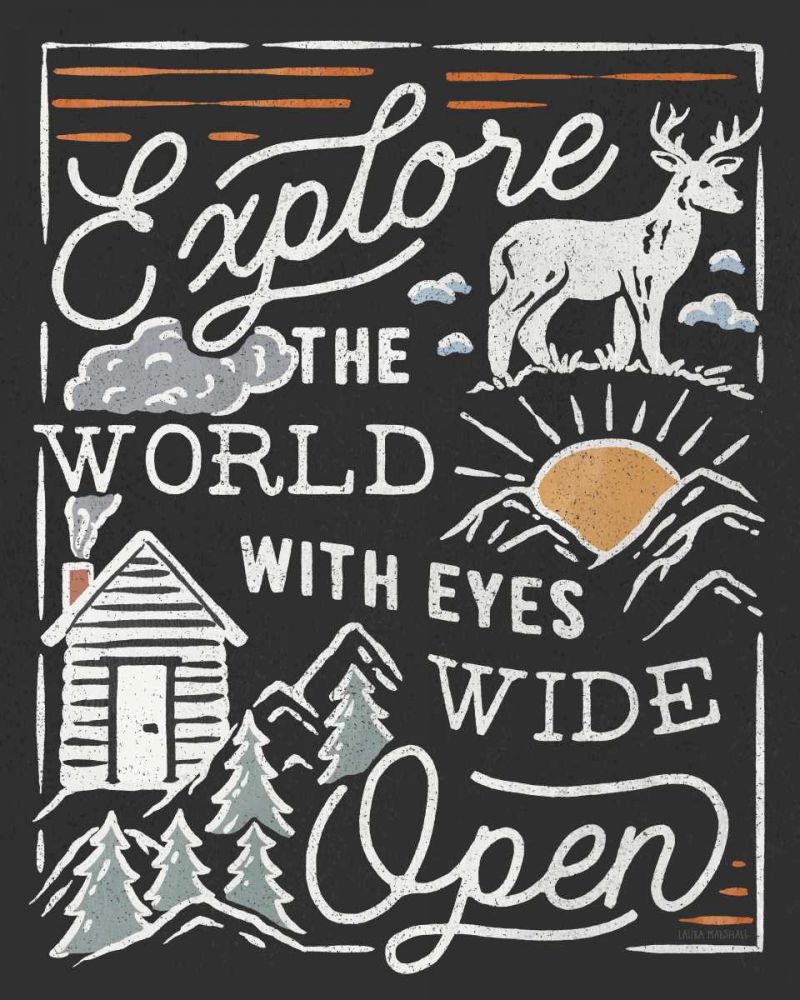 Adventurous IV Black art print by Laura Marshall for $57.95 CAD