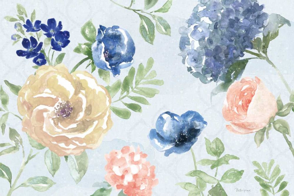 Coastline Botanical I Blue art print by Beth Grove for $57.95 CAD