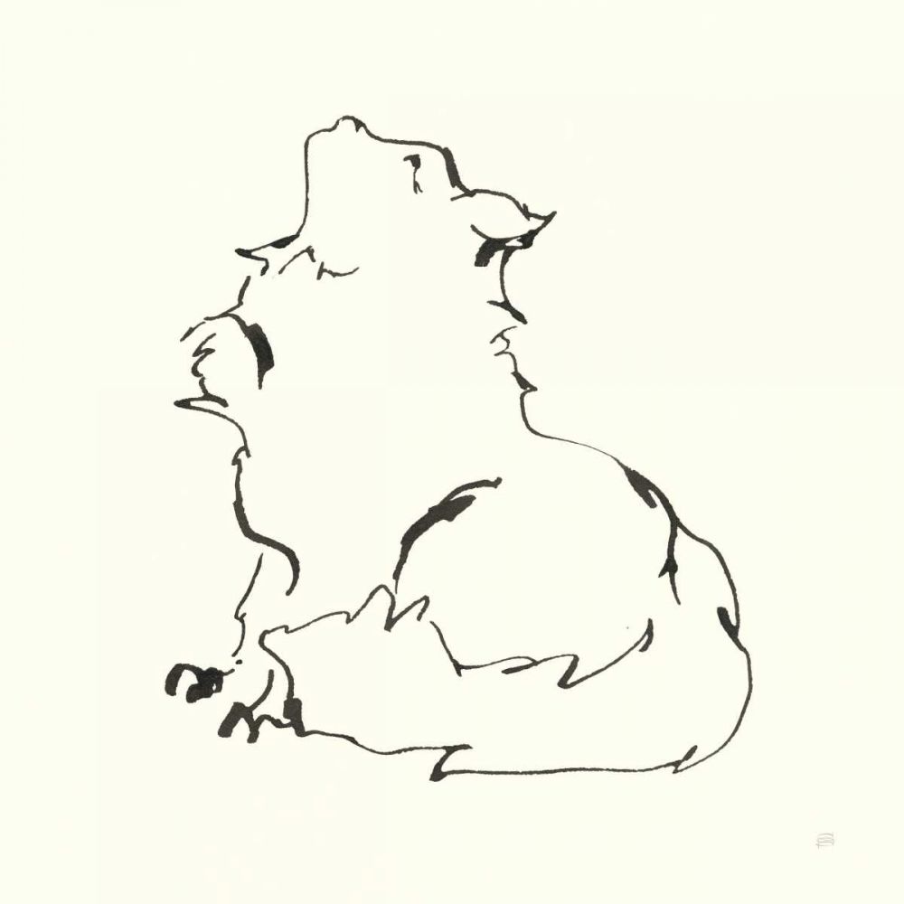 Line Kitten I art print by Chris Paschke for $57.95 CAD