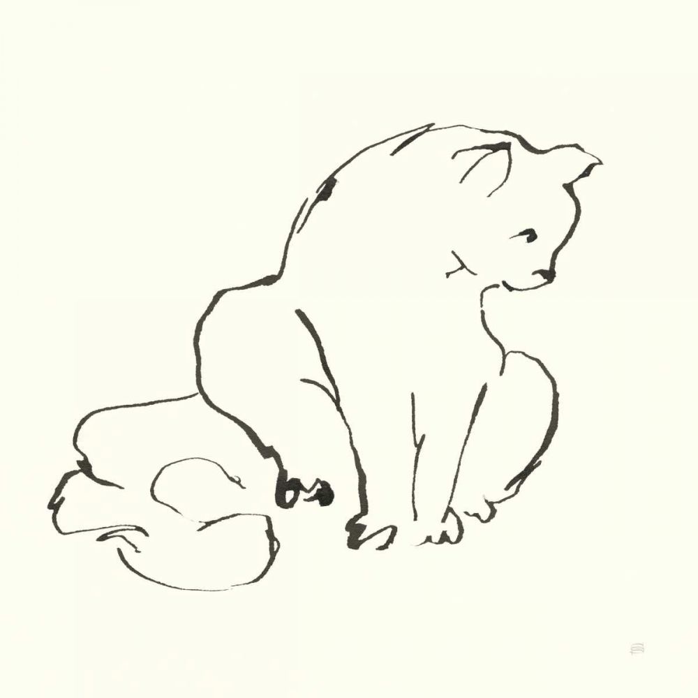 Line Kitten II art print by Chris Paschke for $57.95 CAD