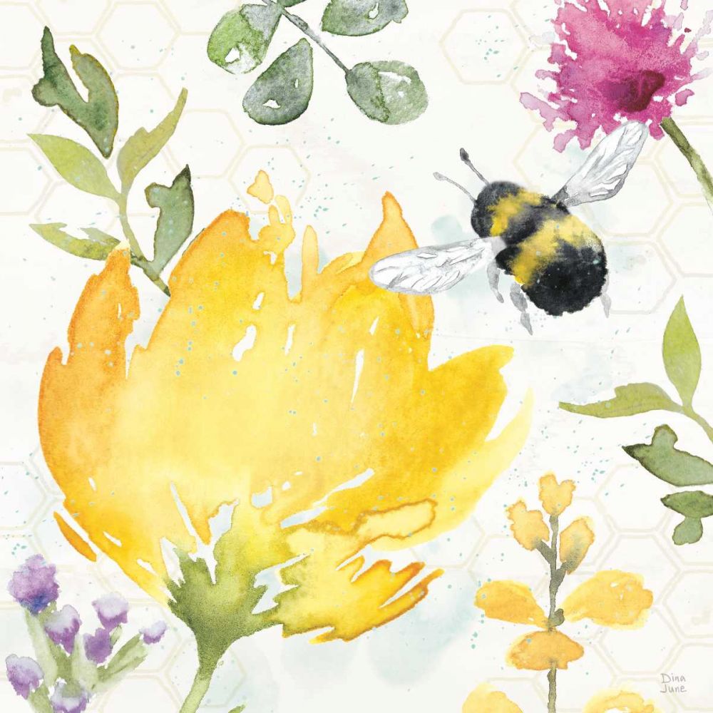 Bee Harmony II art print by Dina June for $57.95 CAD