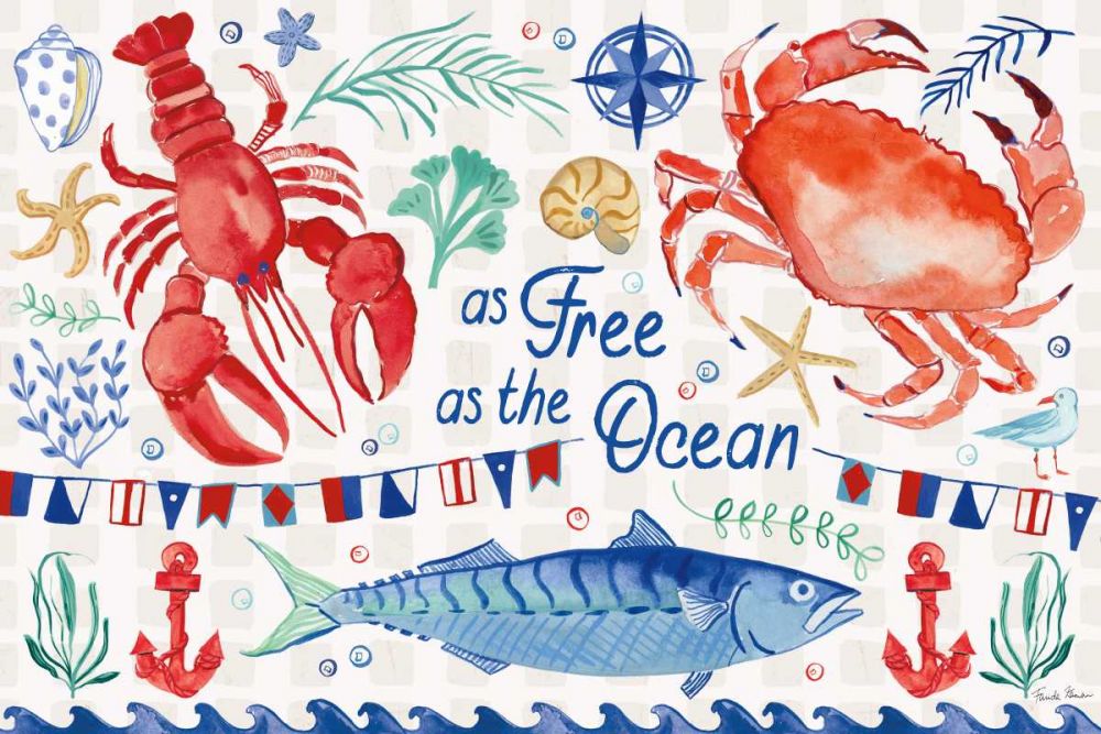 Maritime Delight I art print by Farida Zaman for $57.95 CAD