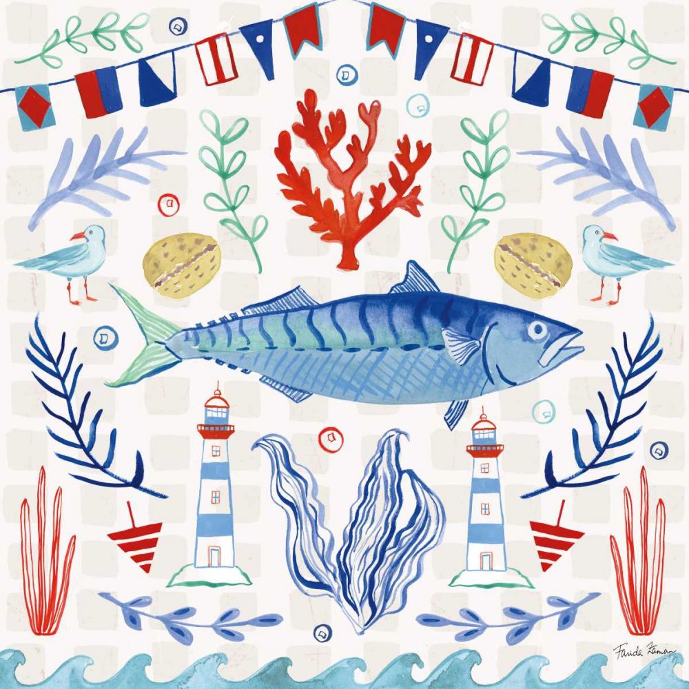Maritime Delight IV art print by Farida Zaman for $57.95 CAD