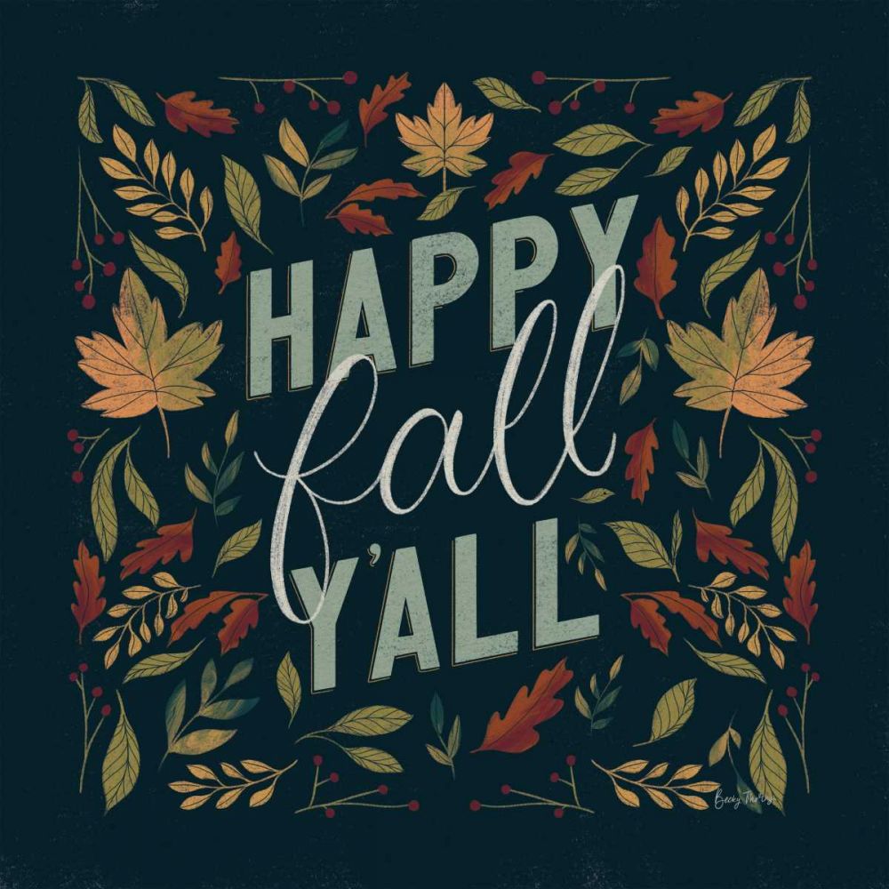 Autumn Sayings I v2 art print by Becky Thorns for $57.95 CAD