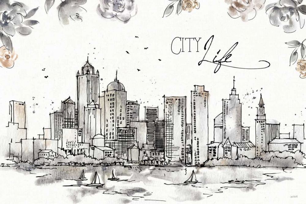 Skyline Sketches III art print by Anne Tavoletti for $57.95 CAD