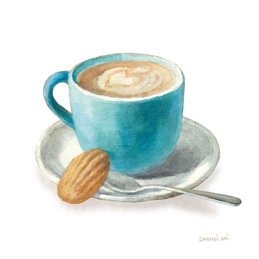 Wake Me Up Coffee I on White art print by Danhui Nai for $57.95 CAD