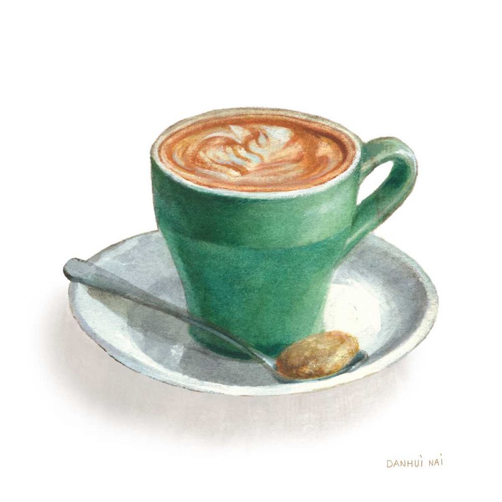 Wake Me Up Coffee II on White art print by Danhui Nai for $57.95 CAD