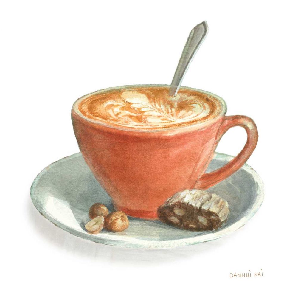 Wake Me Up Coffee III on White art print by Danhui Nai for $57.95 CAD