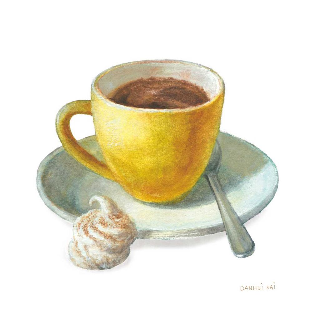 Wake Me Up Coffee IV on White art print by Danhui Nai for $57.95 CAD
