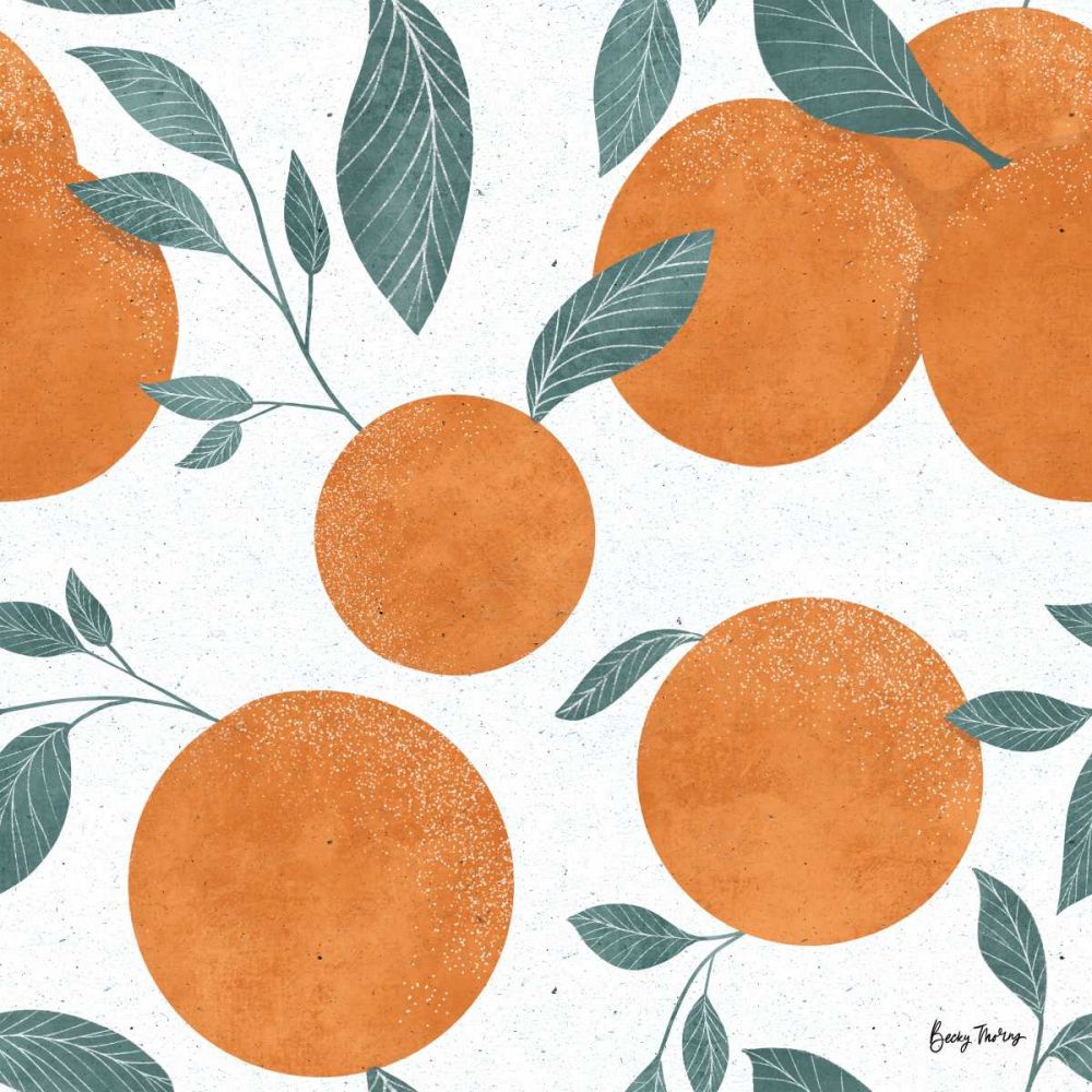 Fruity Cocktails Pattern I art print by Becky Thorns for $57.95 CAD
