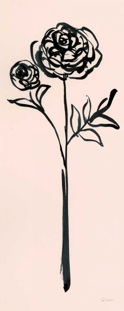 Floral Line I on Pink art print by Sue Schlabach for $57.95 CAD