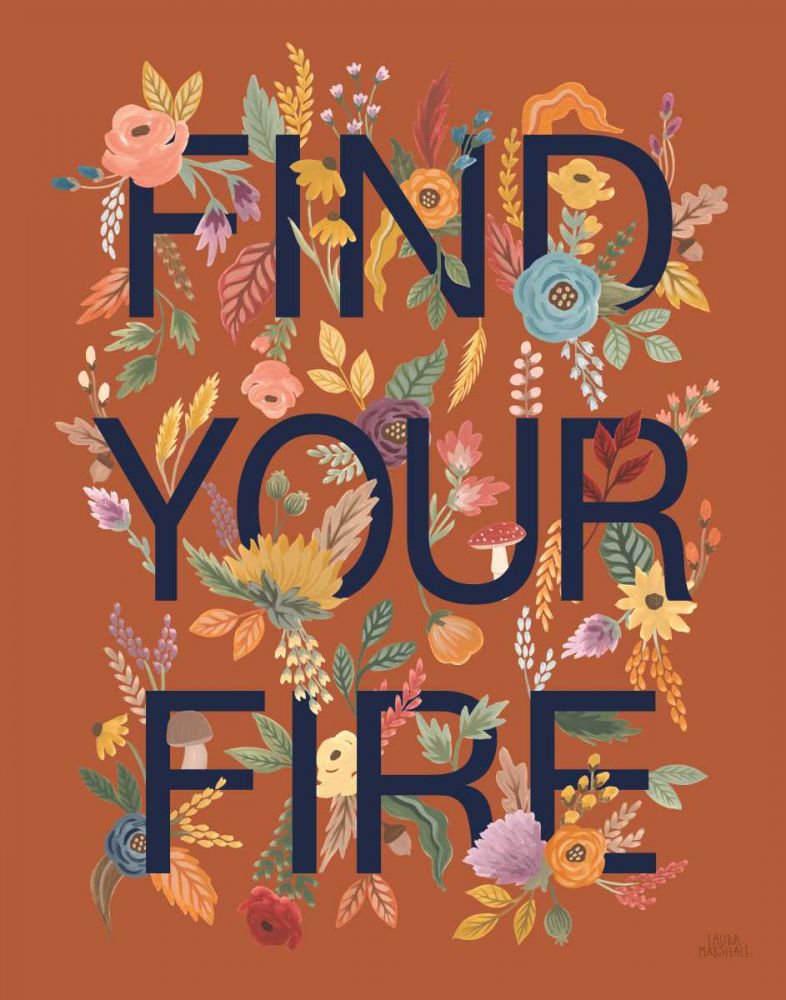 Harvest Garden III Rust art print by Laura Marshall for $57.95 CAD