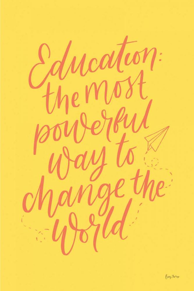 Teachers II Yellow art print by Becky Thorns for $57.95 CAD