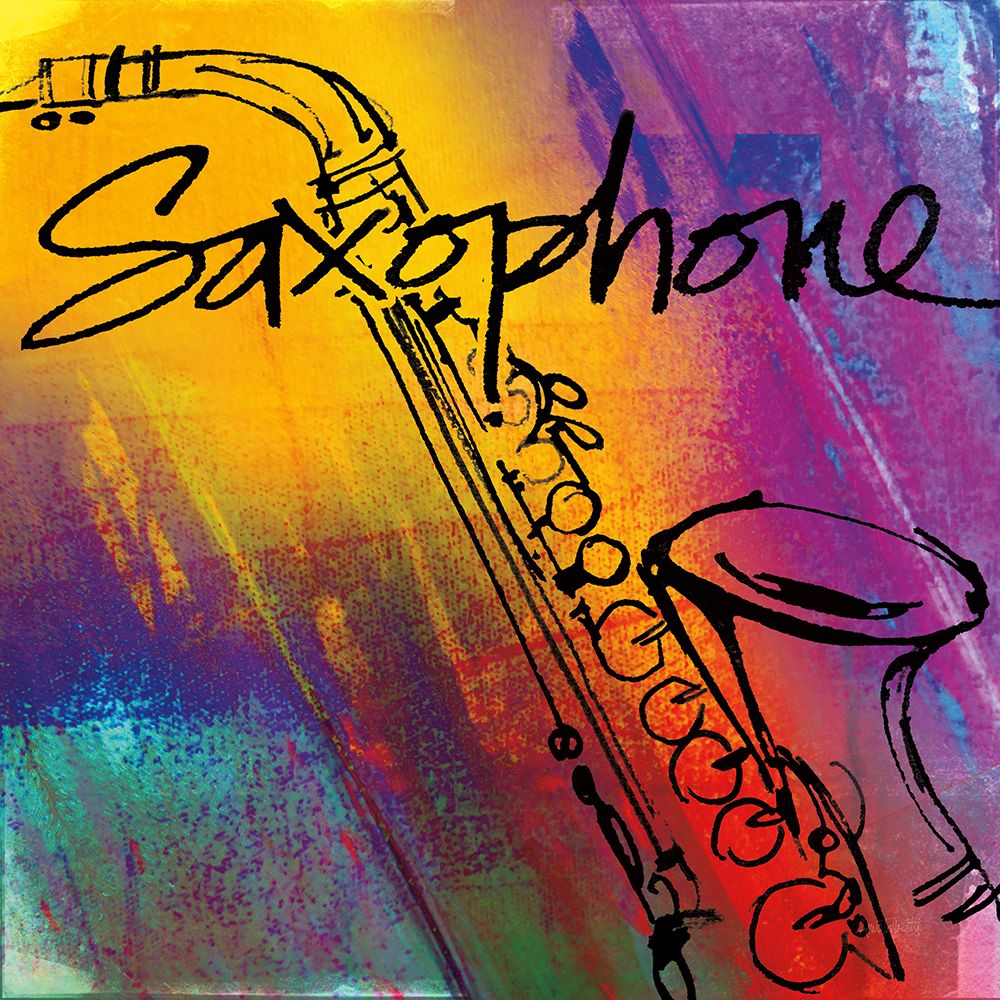 Saxophone art print by Anne Tavoletti for $57.95 CAD