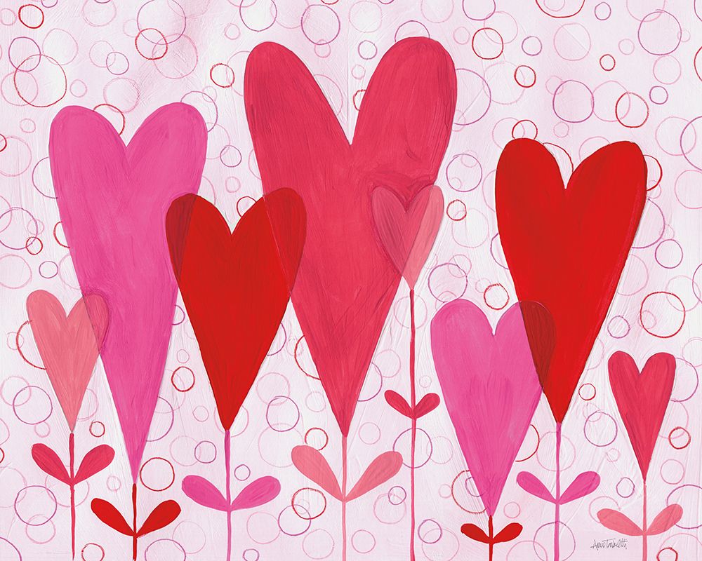 Happy Hearts art print by Anne Tavoletti for $57.95 CAD