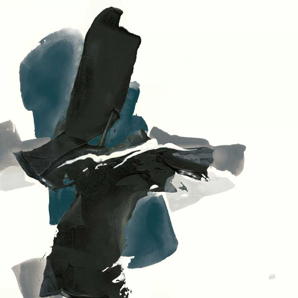 Black and Dark Teal IV art print by Chris Paschke for $57.95 CAD