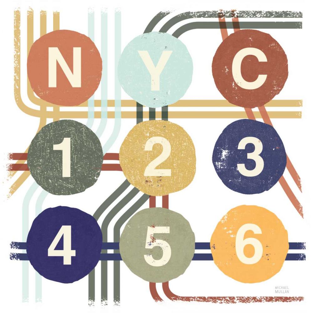 Retro New York CIty Life Subway art print by Michael Mullan for $57.95 CAD