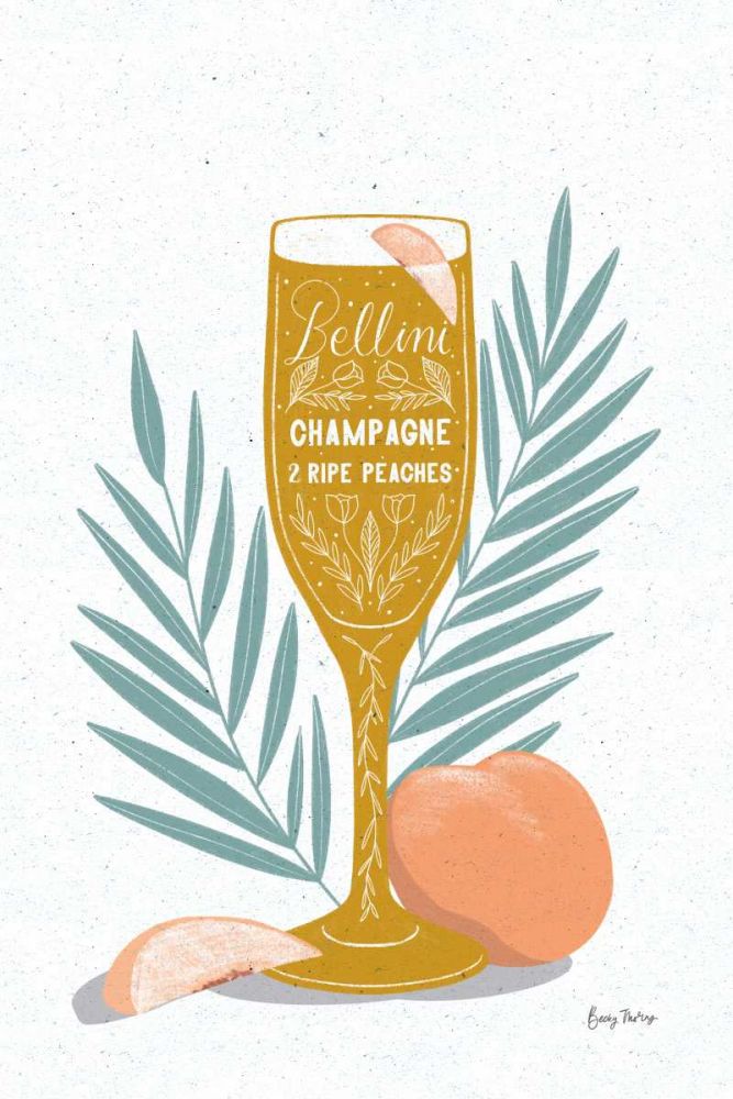 Fruity Cocktails I Mustard art print by Becky Thorns for $57.95 CAD