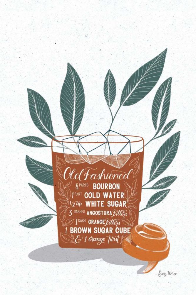 Fruity Cocktails IV Rust art print by Becky Thorns for $57.95 CAD