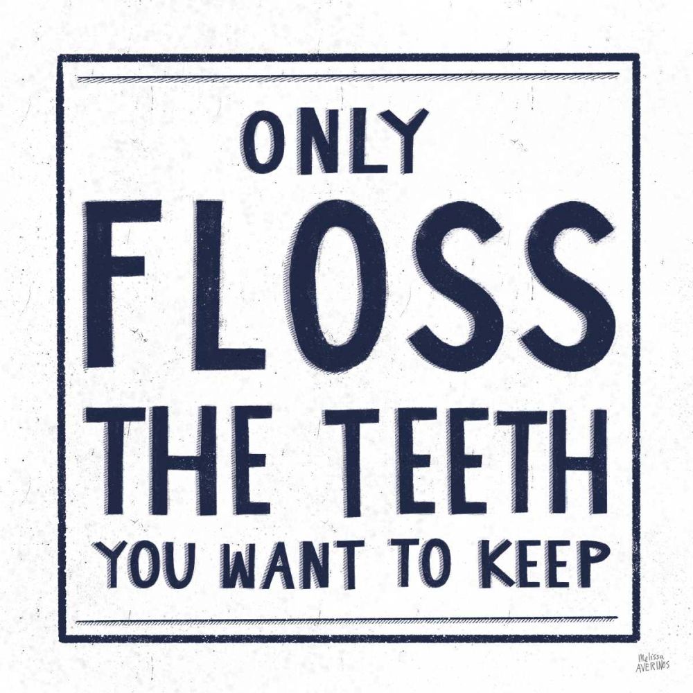 Only Floss Navy art print by Melissa Averinos for $57.95 CAD