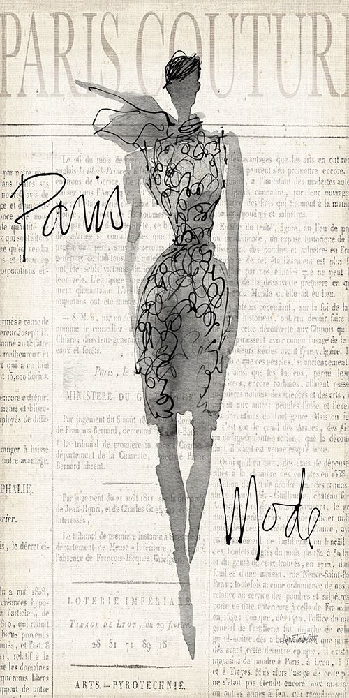 Fashion Sketchbook I Panel art print by Anne Tavoletti for $57.95 CAD