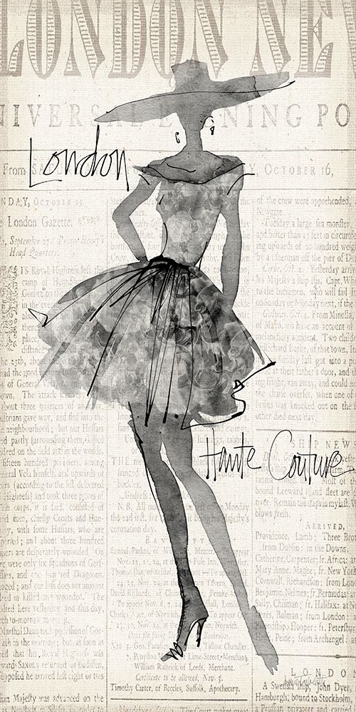 Fashion Sketchbook II Panel art print by Anne Tavoletti for $57.95 CAD