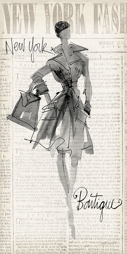 Fashion Sketchbook III Panel art print by Anne Tavoletti for $57.95 CAD