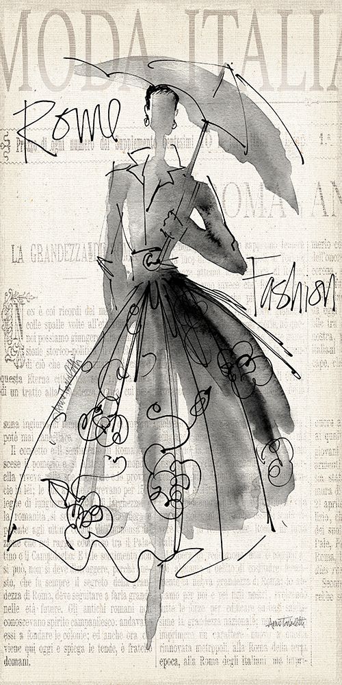 Fashion Sketchbook IV Panel art print by Anne Tavoletti for $57.95 CAD