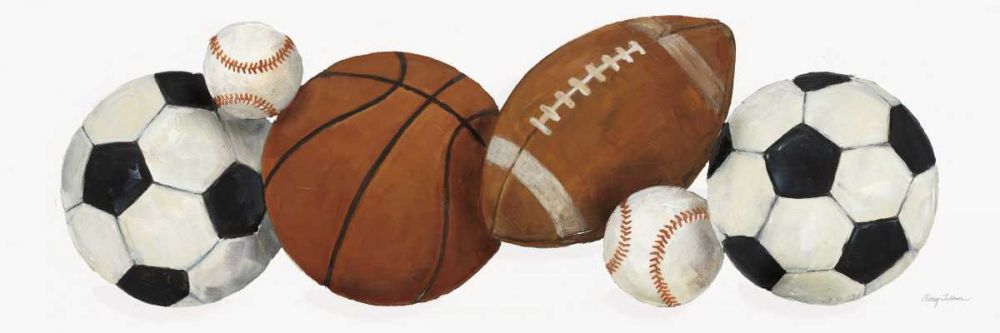 Sports Border I White Crop art print by Avery Tillmon for $57.95 CAD
