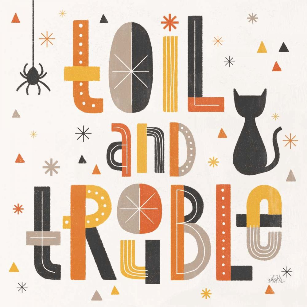 Retro Halloween V art print by Laura Marshall for $57.95 CAD