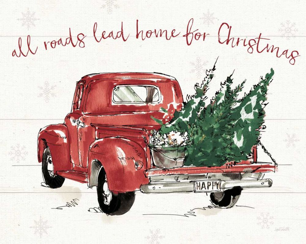 Modern Farmhouse IX Christmas Dark art print by Anne Tavoletti for $57.95 CAD