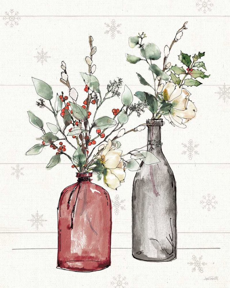 Modern Farmhouse II Christmas Dark art print by Anne Tavoletti for $57.95 CAD